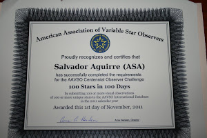 Centenario de AAVSO: 100 variables en 100 dias.