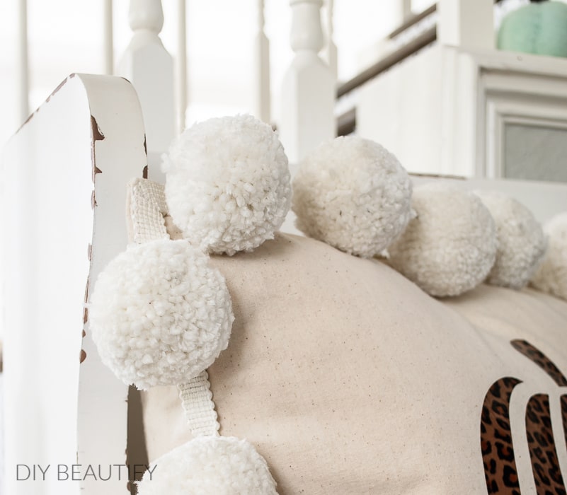 How to Make a Pom Pom Pillow DIY Beautify Creating Beauty at Home