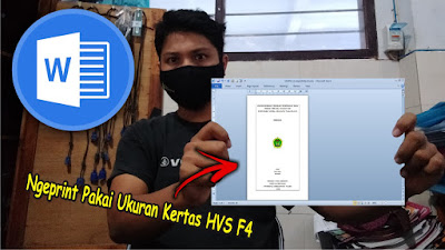 ngeprint pakai hvs ukuran di word