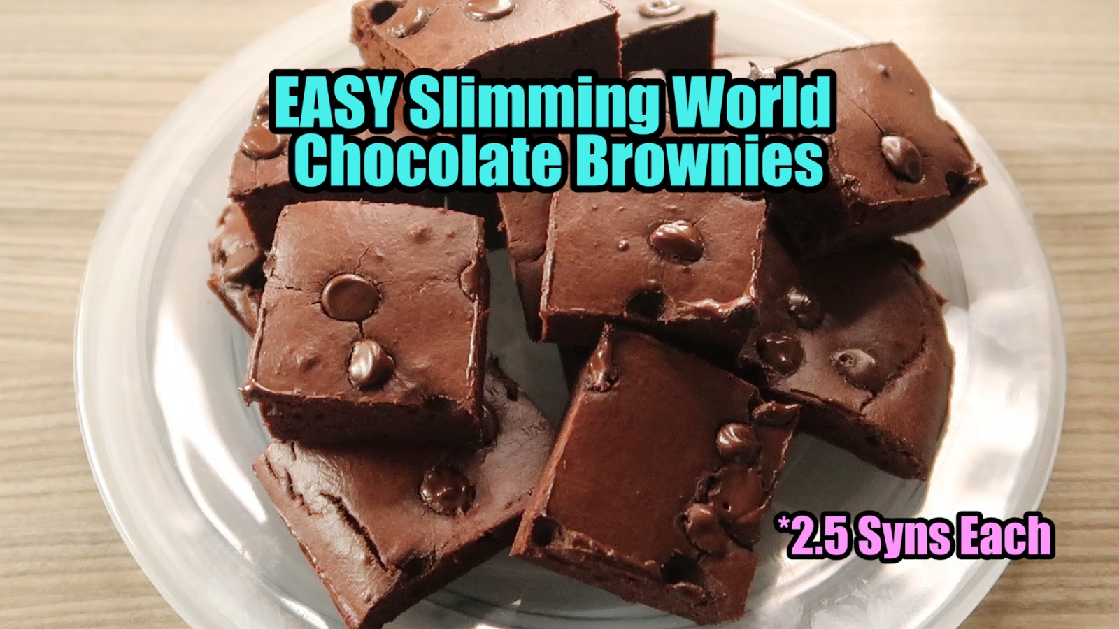 Syn Free and Full EASY Slimming World Chocolate Brownies 2.5 SYN EACH