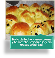 BOLLOS DE LECHE, QUESO CREMA Y TÃ MATCHA