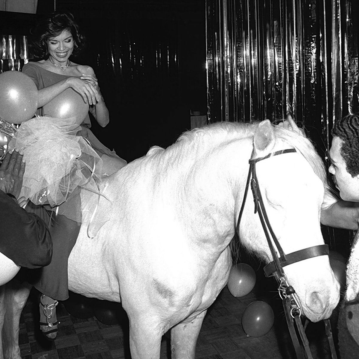 On the Night of May 2, 1977, Bianca Jagger Rode Into Her 27th Birthday at Studio  54 on a Horse ~ Vintage Everyday