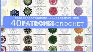 40 Esquemas Crochet de Motivos Circulares