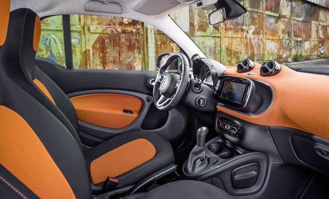 2015 New Smart ForTwo interior