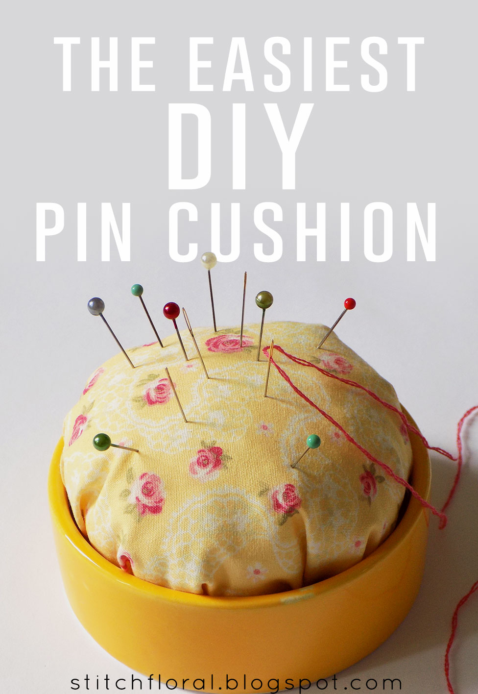 The easiest DIY pin cushion - Stitch Floral