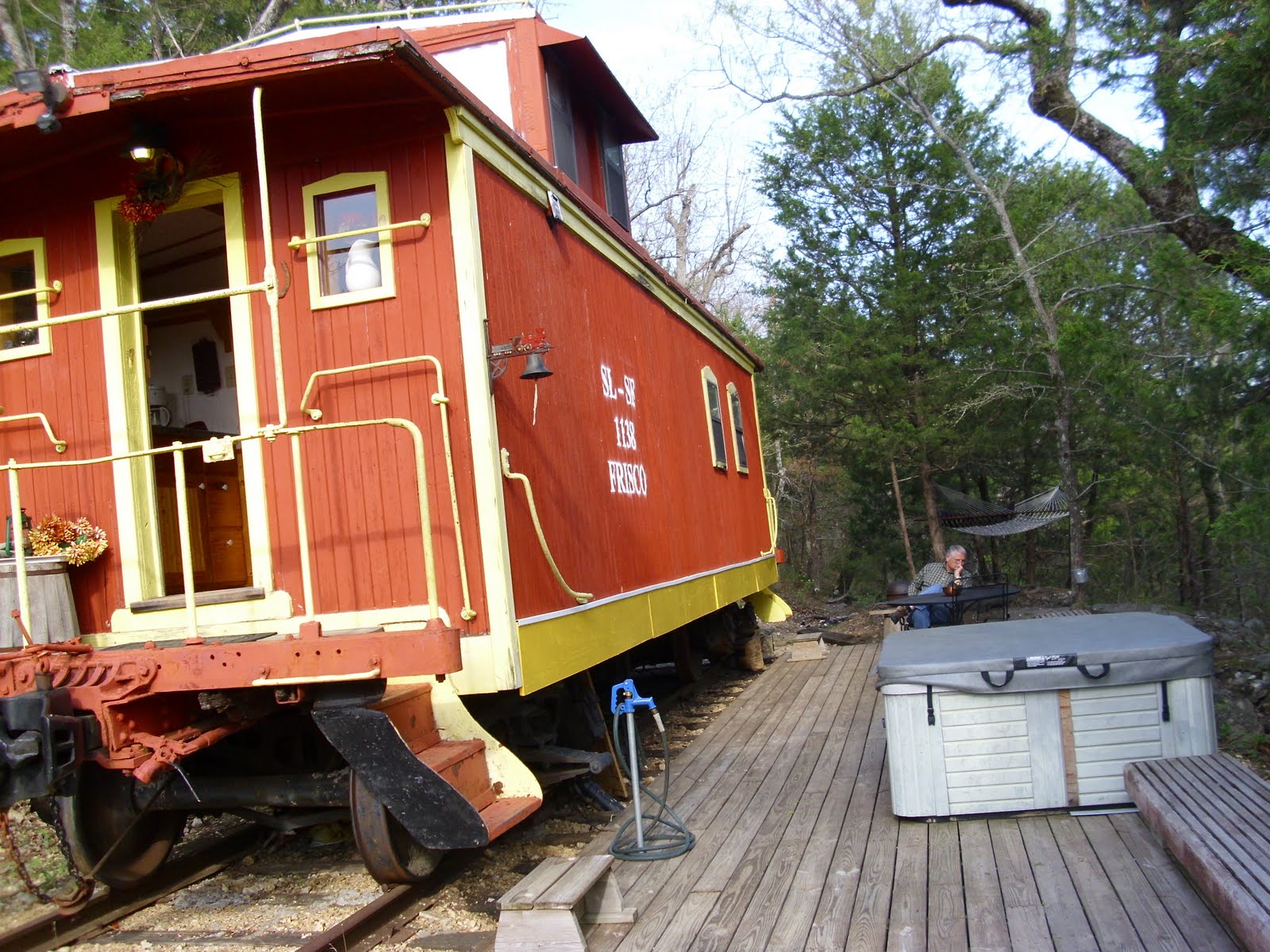 I Wear Many hats Eureka Springs Caboose stay
