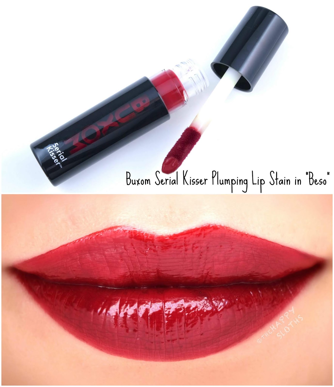 Buxom Serial Kisser Plumping Lip Stain Review and Swatches The