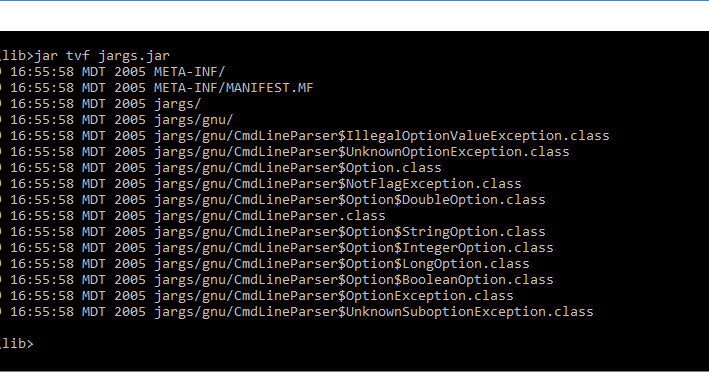 Inspired by Actual Events: Java Command-Line Interfaces (Part 13): JArgs