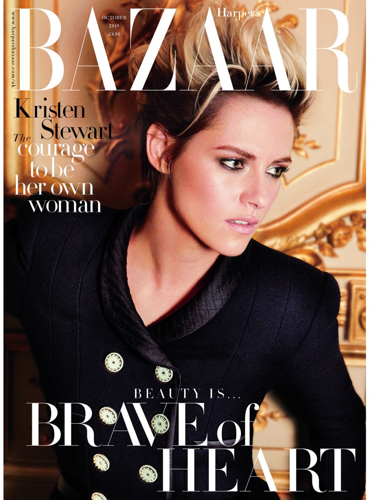 Kristen Stewart is fashionably fierce for Harper's Bazaar UK October 2019