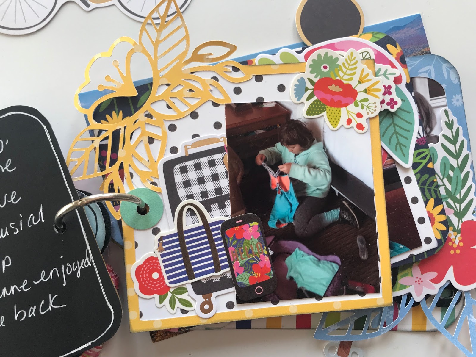 Follow Your Art Crafts "Road TripVermont" mini album//My Creative Scrapbook Kit Club March