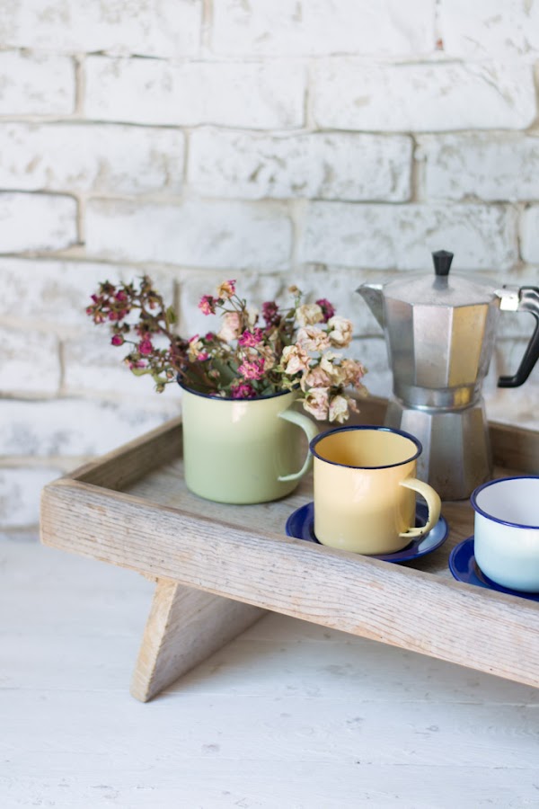 Bandeja madera diy desayuno
