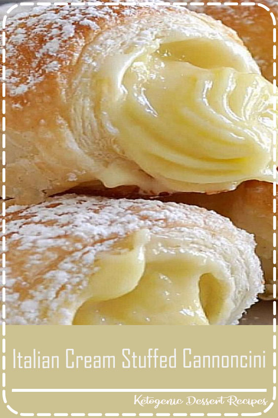 Italian Cream Stuffed Cannoncini Food Lade