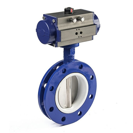 Pneumatic-U-Type-Flanged-Butterfly-Valve