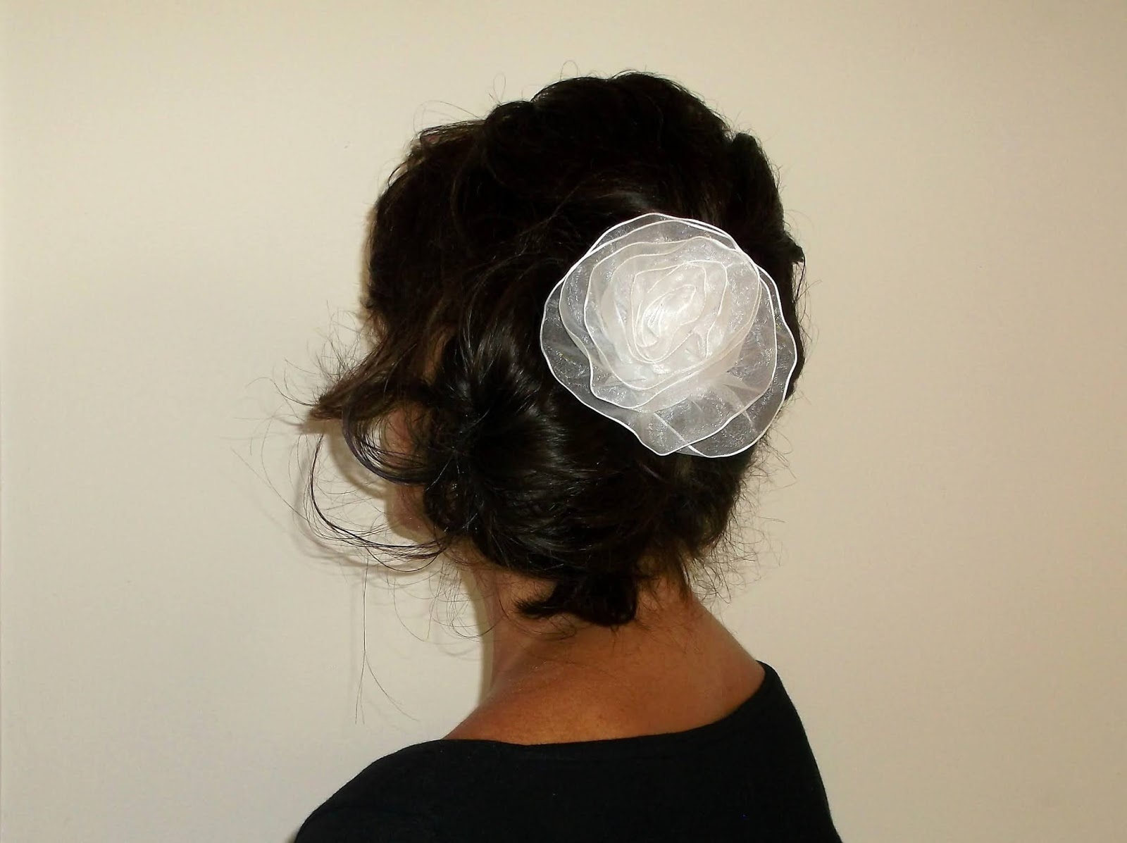 DIY Rose Ribbon Hair Clip Diana's Sewing and Alterations