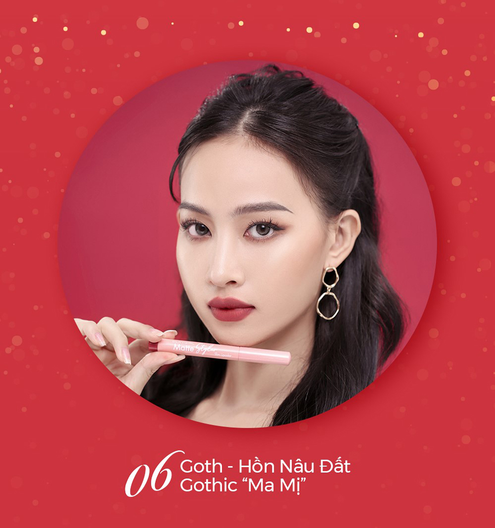 Bảng màu Son Silkygirl Matte Styler Slim Lipcolor