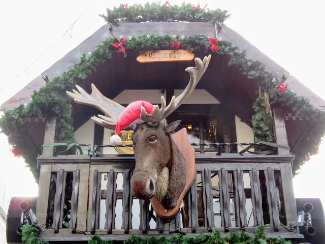 Charley the moose at the Essen International Market in the North Rhine-Westphalia region of Germany