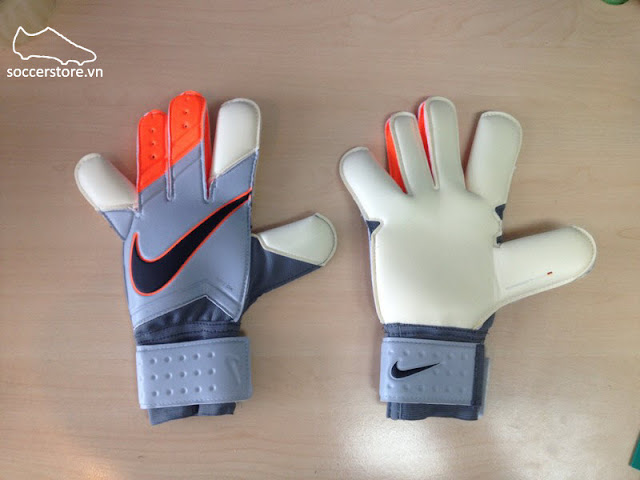 Nike Grip 3 Grey- Total Orange- Black GK Gloves G0279-100