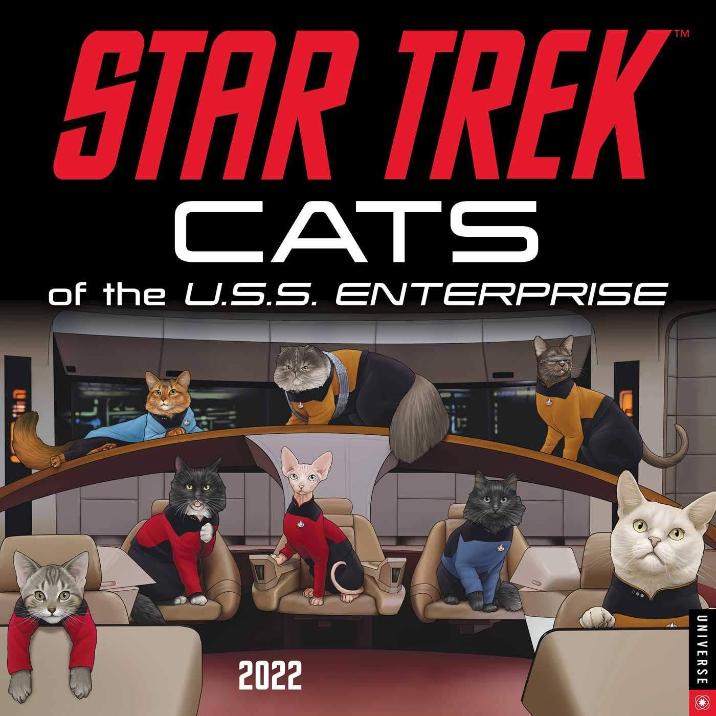 star trek cats calendar 2022 Garret Hildebrand