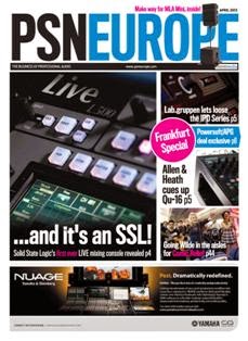 PSNEurope. The business of professional audio - April 2013 | ISSN 2052-238X | TRUE PDF | Mensile | Professionisti | Audio Recording | Tecnologia
Since 1986 Pro Sound News Europe has continued to head the field as Europe’s most respected news-based publication for the professional audio industry. The title rebranded as PSNEurope in March 2012.
PSNEurope’s editorial focuses on core areas including: pro-audio business; studio (recording, post-production and mastering); audio for broadcast; installed sound; and live/touring sound.