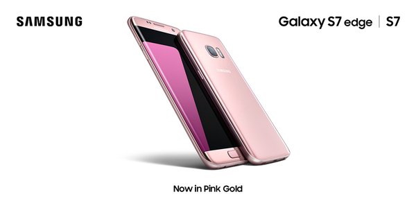 Galaxy S7 dan S7 edge Perkenalkan Warna Baru Pink Gold