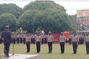  71 Personel Polres Terima Kenaikan Pangkat di HUT ke-75 Bhayangkara