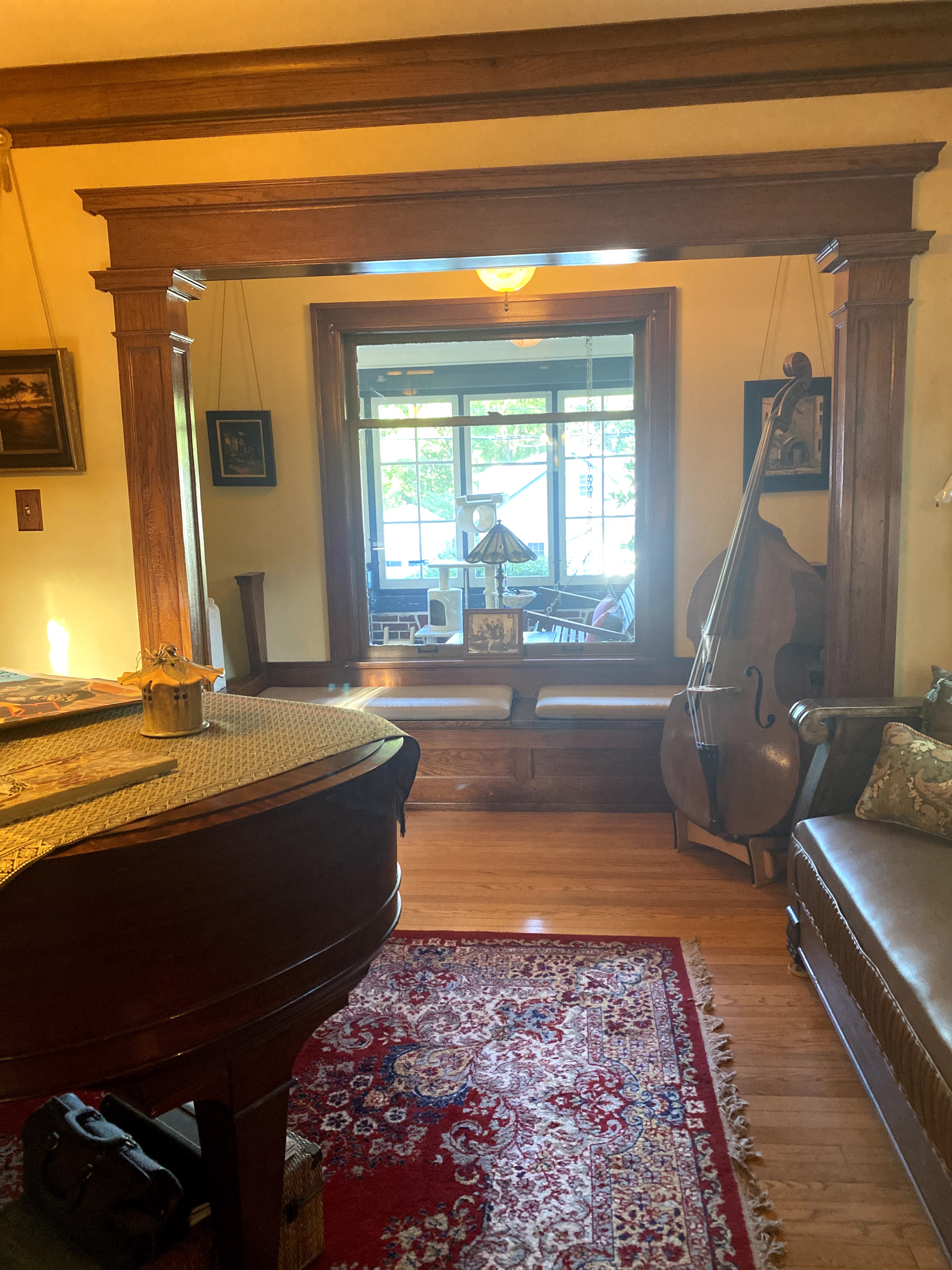 Window Seat Alcove in Queen Anne Victorian Home