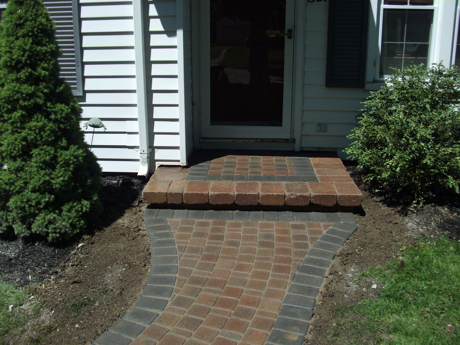 ALLSCAPES Brick paver walkway installation and repair in Canton