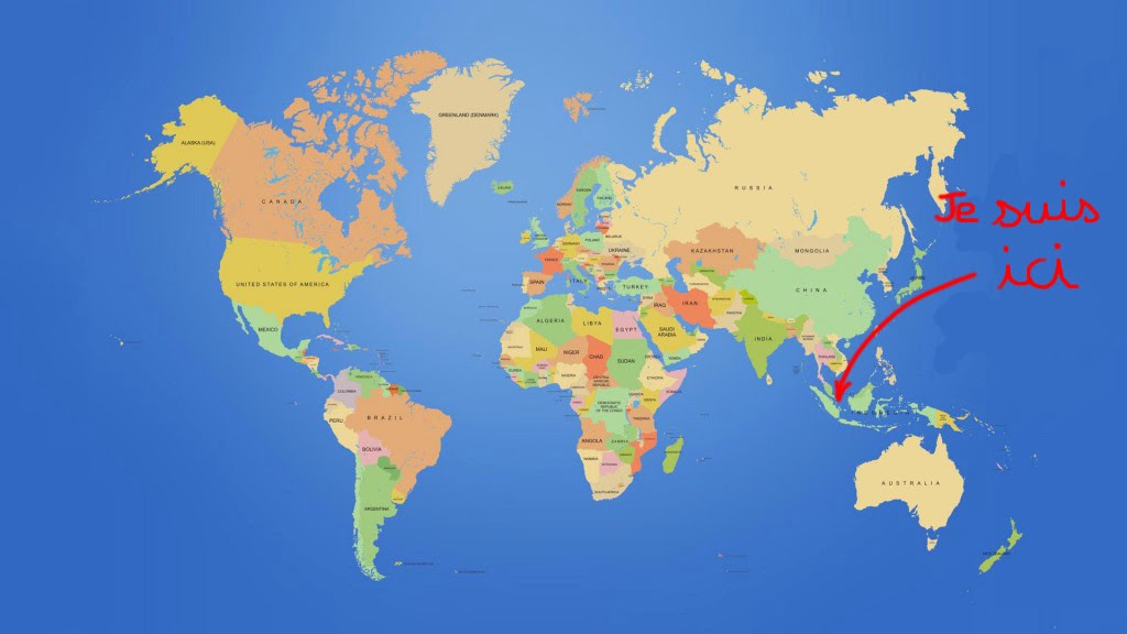 carte asie singapour