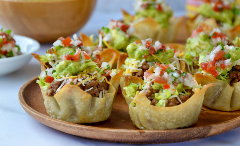 Easy Taco Salad Cups Easy Taco Salad Cups