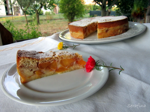 torta di pesche