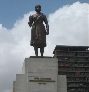 Queen Nzinga is remembered in Angola for her political and diplomatic career