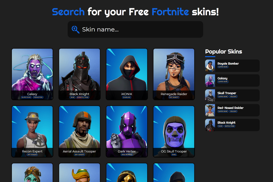 Fortskins.com , Cara dapatkan skins Fortnite gratis 