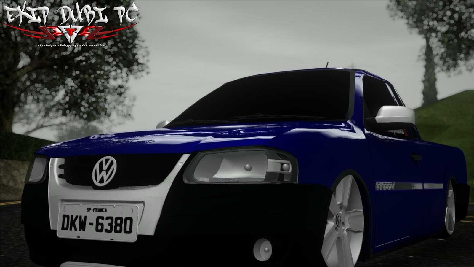 Volkswagen Saveiro G4 Titan Azul Baixa Nas Rodas Da Cross PC Fraco/Androide  By Lucas Selzler ~ Ekip Dubi PC