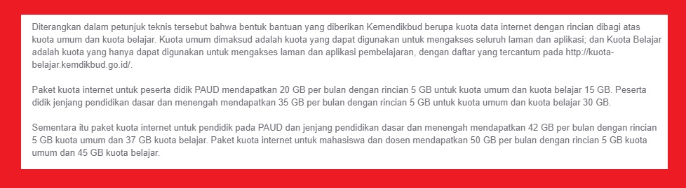 Apa Itu Kuota Kemendikbud Dan Kuota Multimedia Telkomsel Cara Cek Sisa Paket