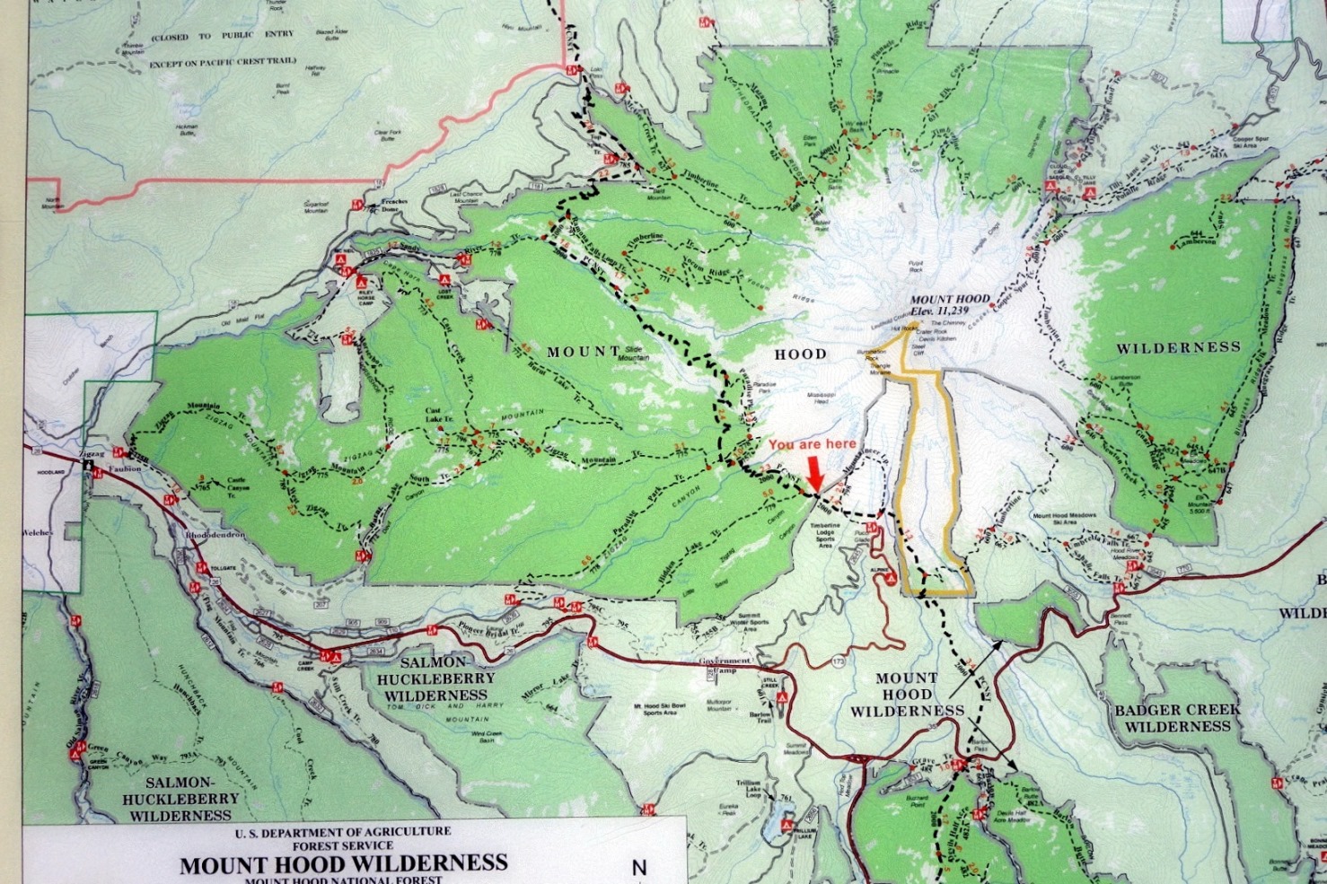 Trails Illustrated Mount Hood Topographic Map Rei Co - vrogue.co