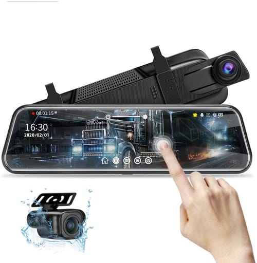 Review Jansite Night Vision 1080P Mirror Dash Cam