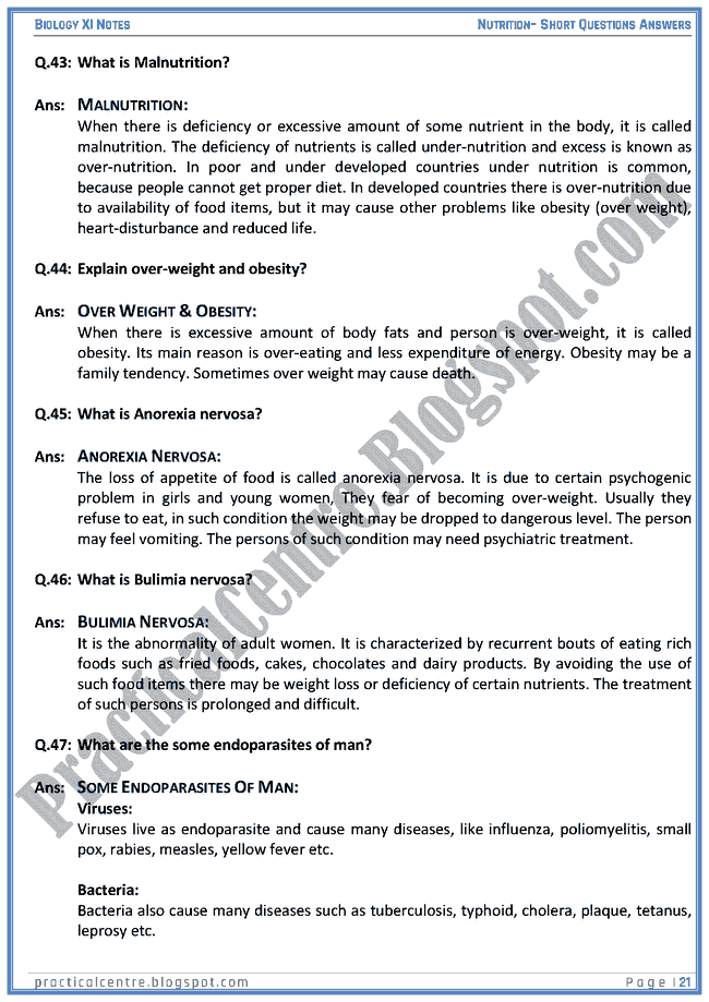 nutrition-short-questions-answers-biology-xi