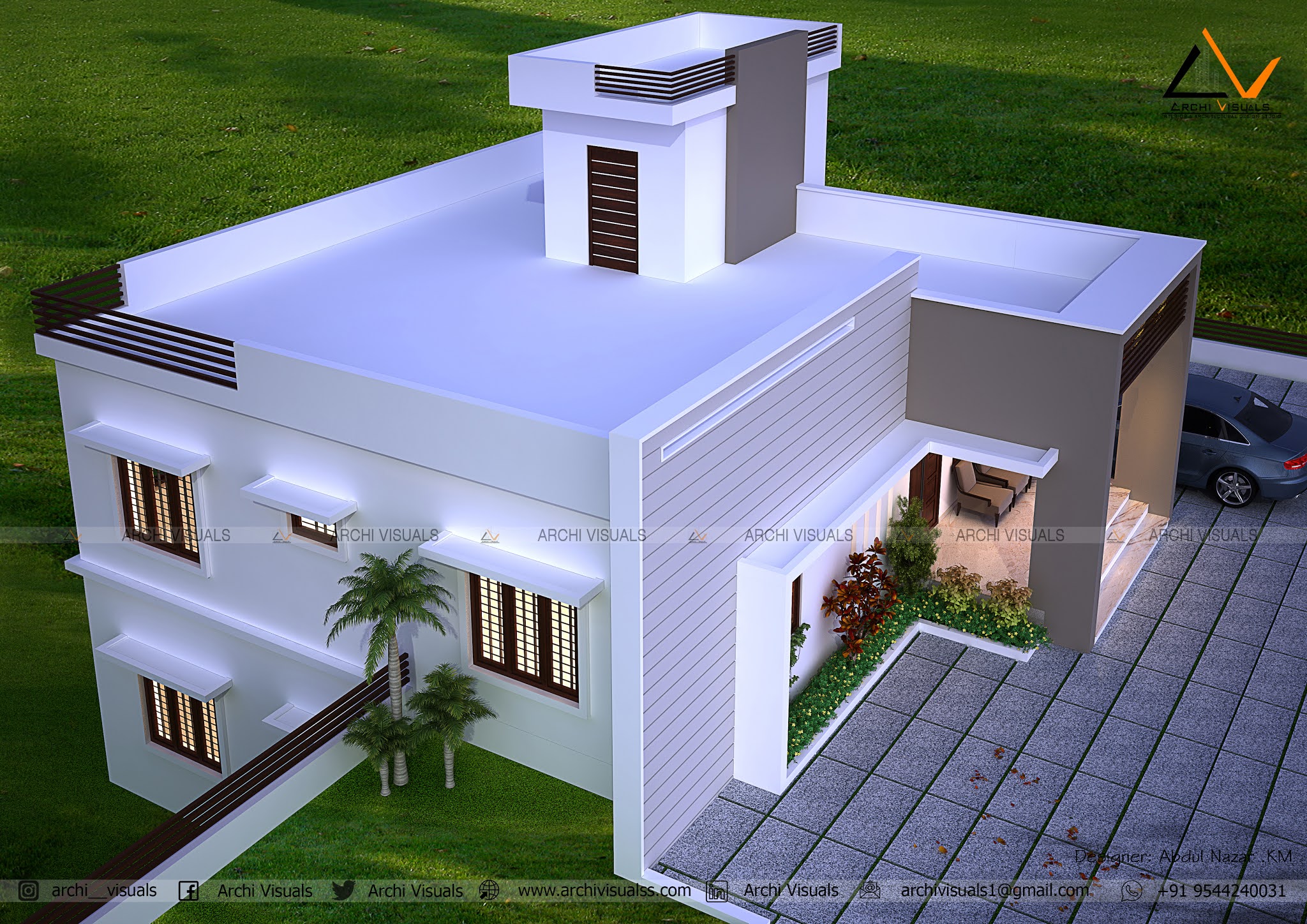 Modern Single Storey House Design | House design kerala. - Archi Visuals