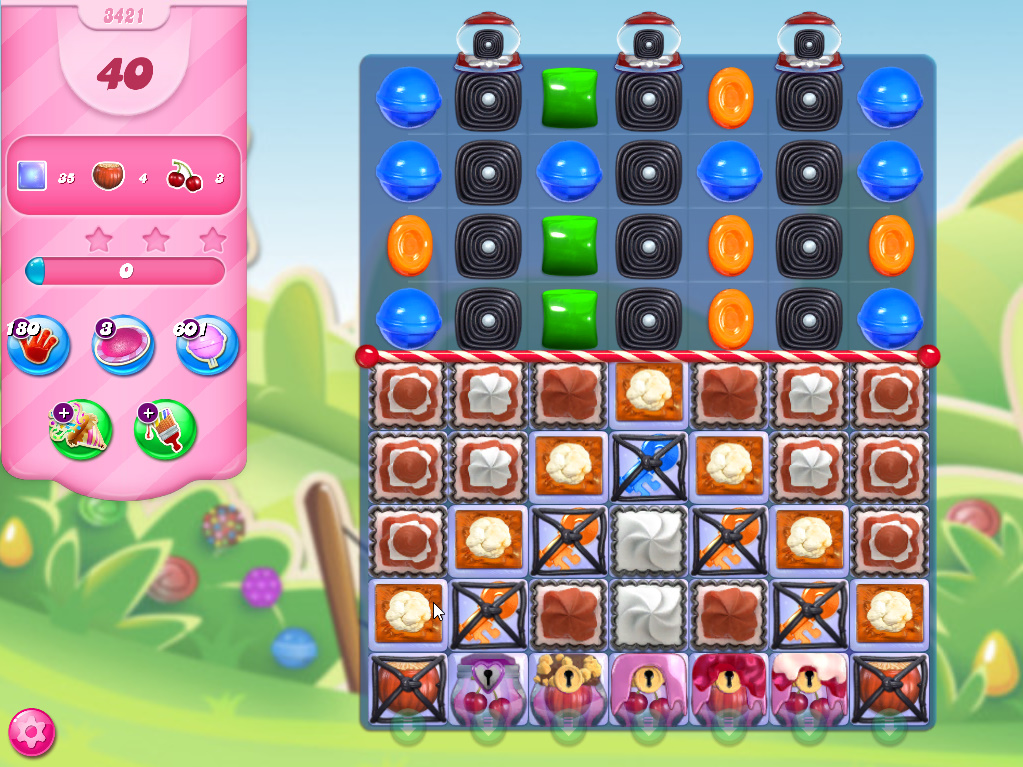 Candy Crush Saga level 3421 Candy Crush Saga level 3421
