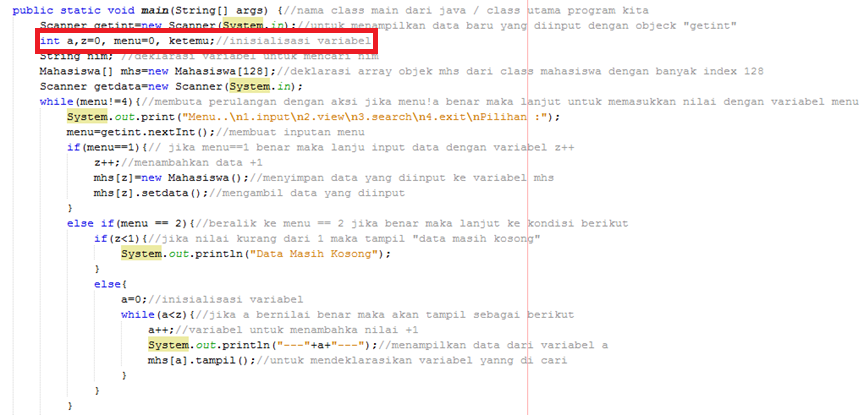 Struktur Data : Menghitung Data Array Yang Di Input