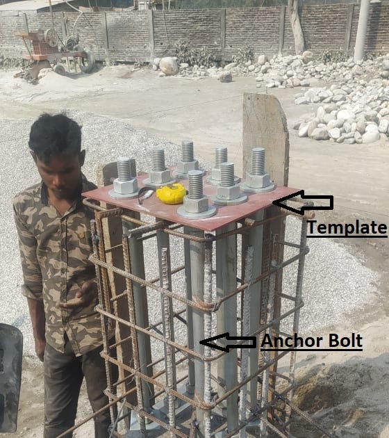 Steel Structure Abstruct Anchor Bolt Placement