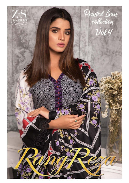 Original Pakistani Suits wholesale | ZS textile Rangreza lawn vol 4