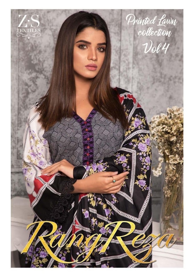 Original Pakistani Suits wholesale | ZS textile Rangreza lawn vol 4