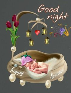 good night baby images