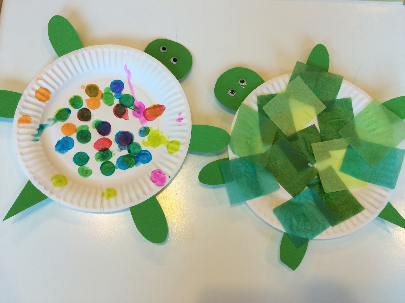 Letter T - Turtles: Shape Craft, Paper Plate Turtles, Sizing, Numbers