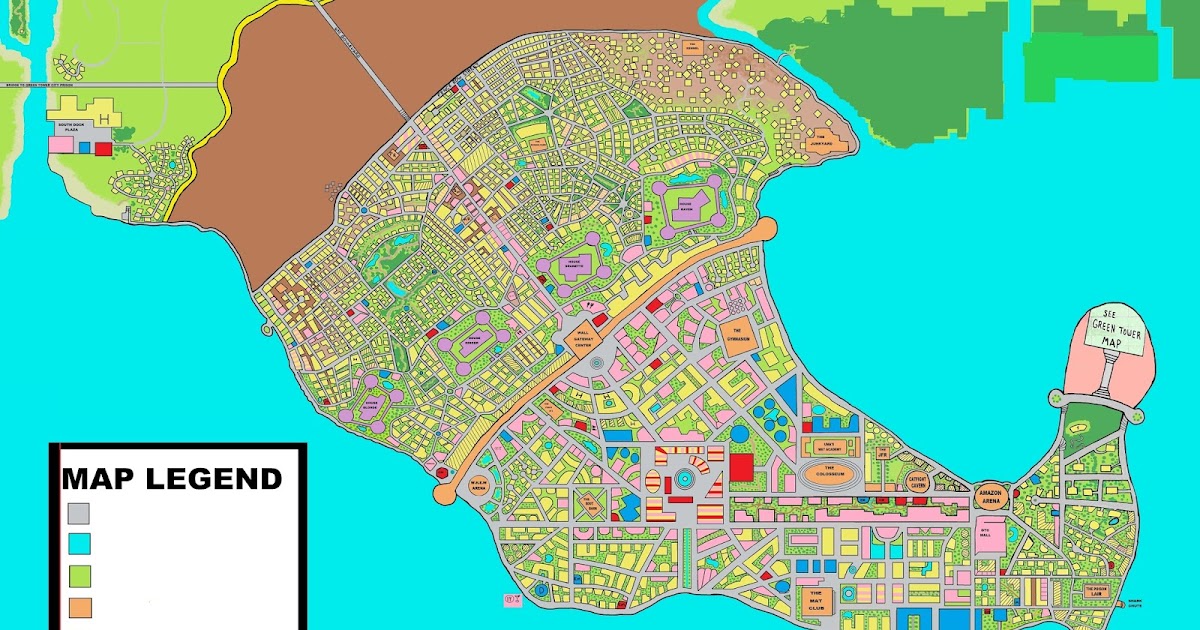 Green Tower City Maps