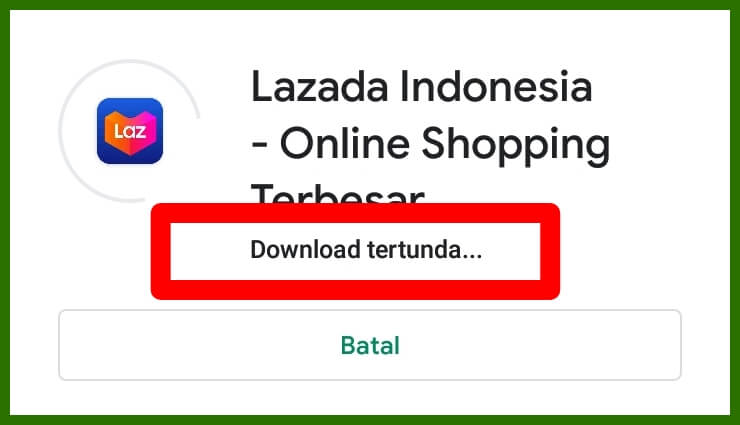 Mengatasi download tertunda pada play store