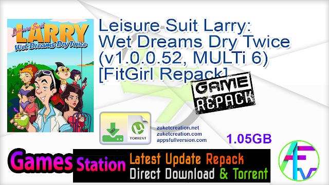 Leisure Suit Larry Wet Dreams Dry Twice (v1.0.0.52, MULTi6) [FitGirl Repack, Selective Download – from 792 MB]