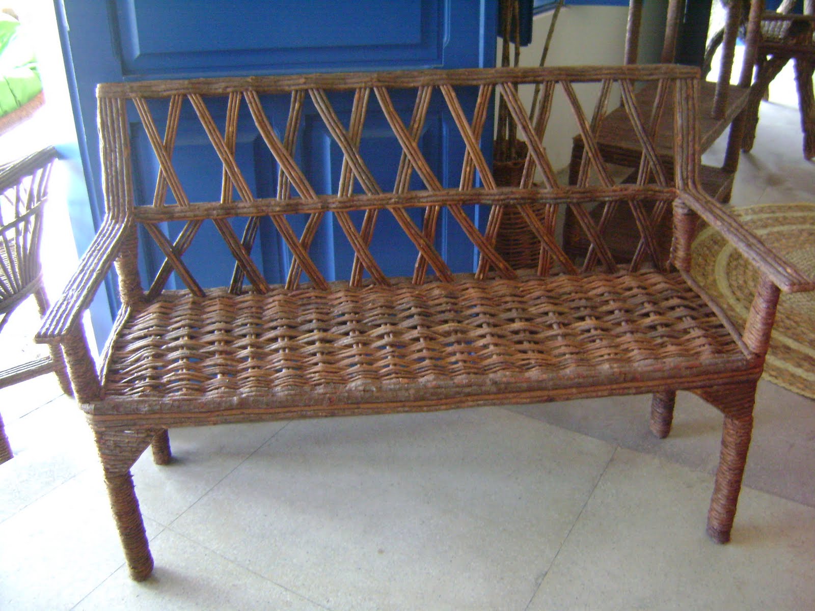 ricardo art cipó: banco para jardin