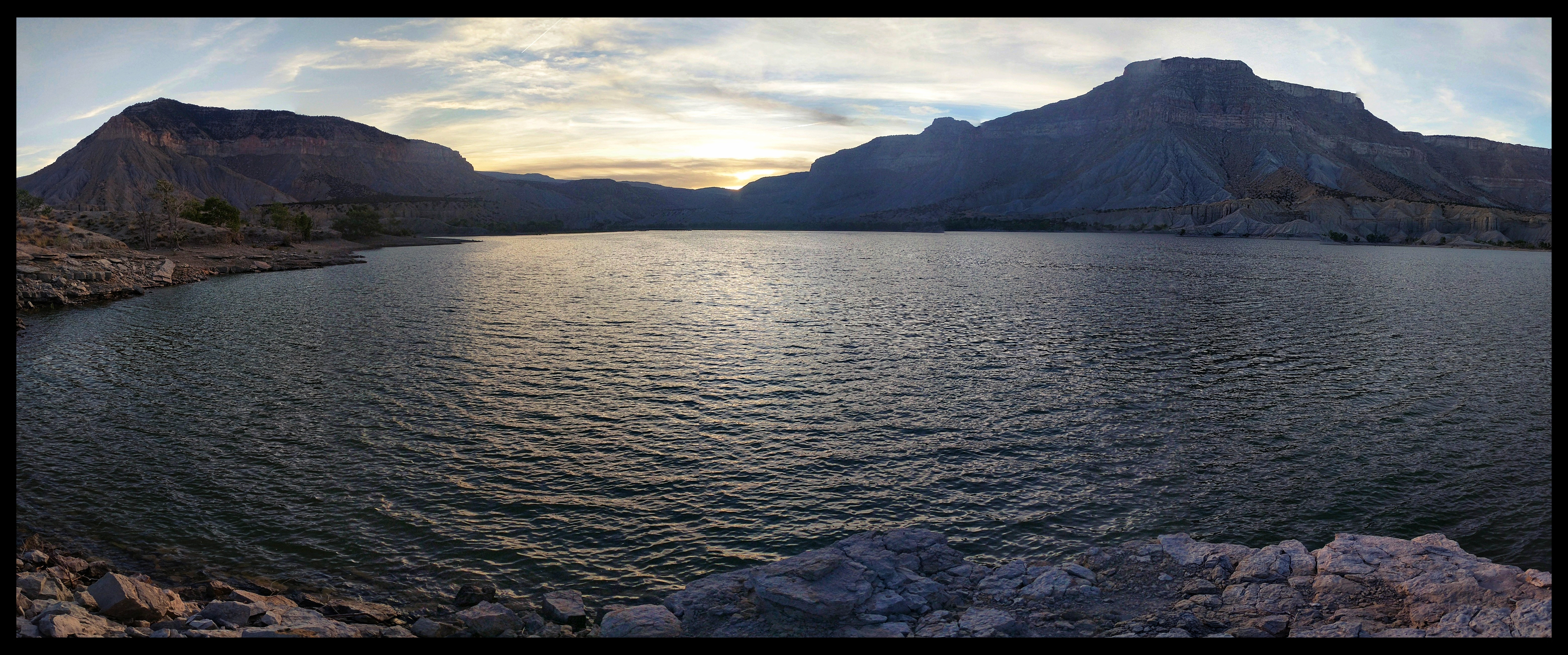 Millsite Resevoir Ferron Utah in 360 Degrees for Kayaking and Fishing